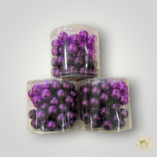 E17028-A-10 Bombki z Drutem 2,5cm Komplet 72szt. | 12op