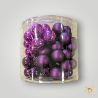 E17028-A-10 Bombki z Drutem 2,5cm Komplet 72szt. | 12op