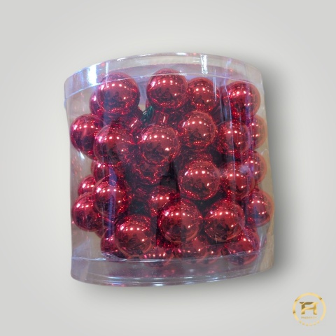 E17028-A-8-1 Bombki z Drutem 2,5cm Komplet 72szt. | 12op