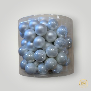 E17028-A-11 Bombki z Drutem 2,5cm Komplet 72szt. | 12op