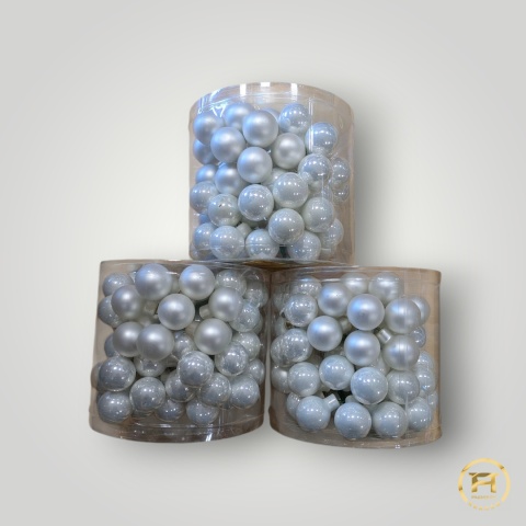 E17028-A-11 Bombki z Drutem 2,5cm Komplet 72szt. | 12op