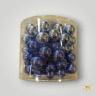 E17028-A-18 Bombki z Drutem 2,5cm Komplet 72szt. | 12op