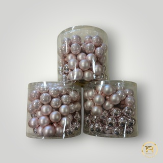 E17028-A-12 Bombki z Drutem 2,5cm Komplet 72szt. | 12op