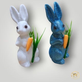 AND-0018 Królik Plastikowy Brokacony 96szt