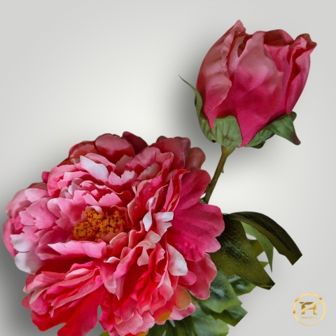KMS-0119 Gałązka Piwoni mix 24szt