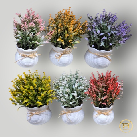 KMS-9001 Kwiat w doniczce 12szt